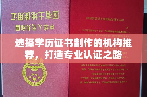 大园选择学历证书制作的机构推荐，打造专业认证之路