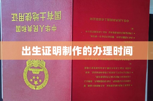 大园出生证明制作的办理时间