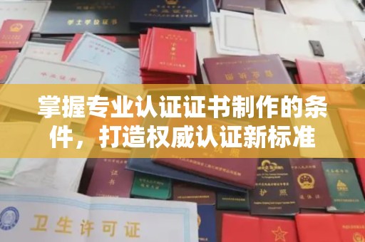 大园掌握专业认证证书制作的条件，打造权威认证新标准