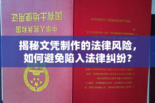 大园揭秘文凭制作的法律风险，如何避免陷入法律纠纷？
