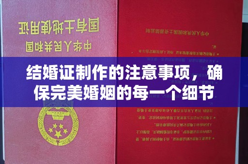 大园结婚证制作的注意事项，确保完美婚姻的每一个细节