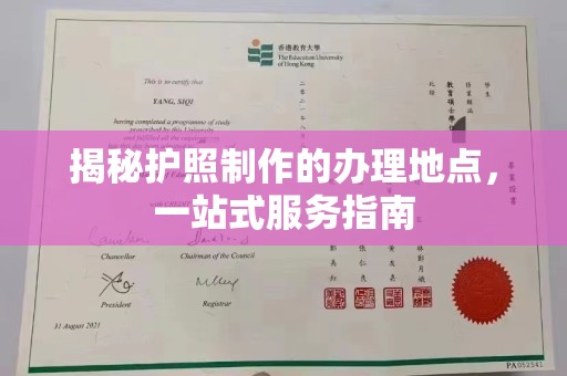 大园揭秘护照制作的办理地点，一站式服务指南