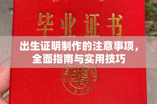 大园出生证明制作的注意事项，全面指南与实用技巧