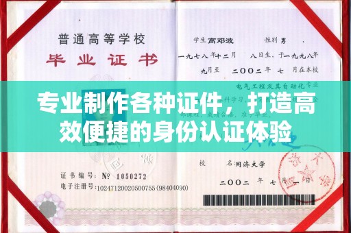 大园专业制作各种证件，打造高效便捷的身份认证体验