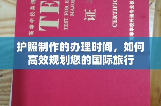 大园护照制作的办理时间，如何高效规划您的国际旅行