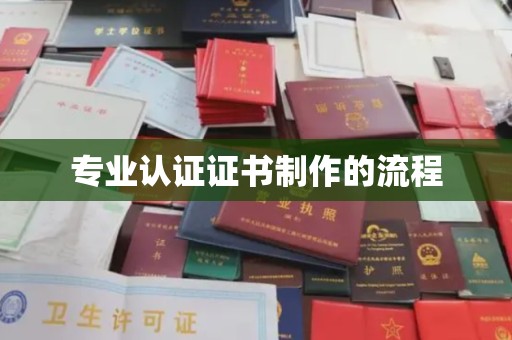大园专业认证证书制作的流程