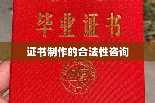 大园证书制作的合法性咨询