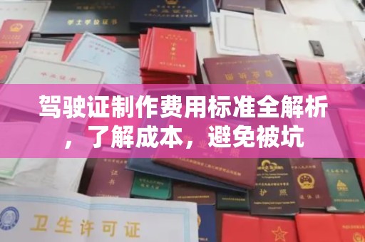 大园驾驶证制作费用标准全解析，了解成本，避免被坑