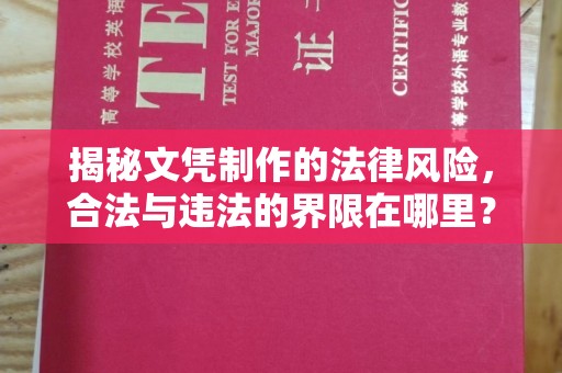 大园揭秘文凭制作的法律风险，合法与违法的界限在哪里？