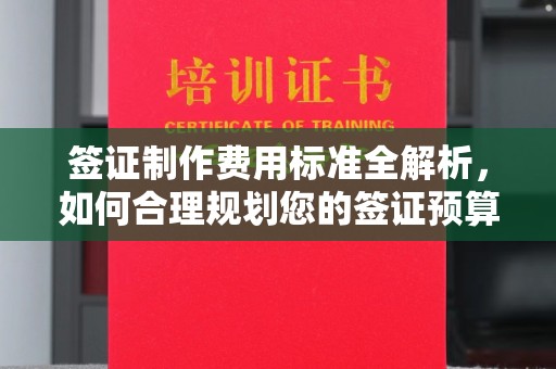 大园签证制作费用标准全解析，如何合理规划您的签证预算？
